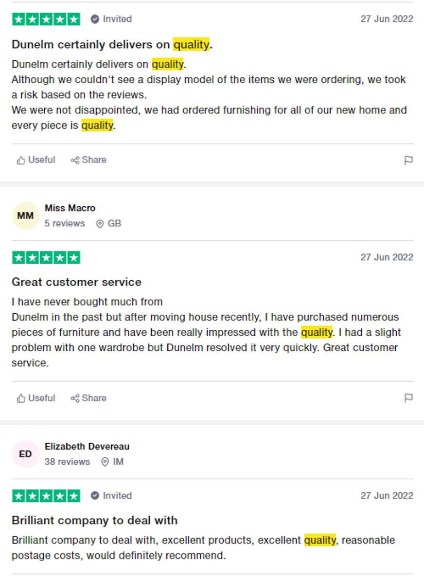 dunelm bedding reviews